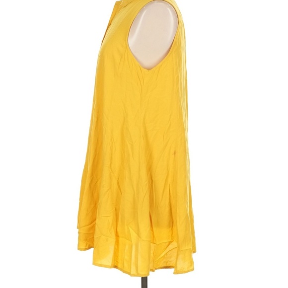 Catherine Malandrino Sunny Yellow Sleeveless Button Front Dress NWT - Picture 3 of 5